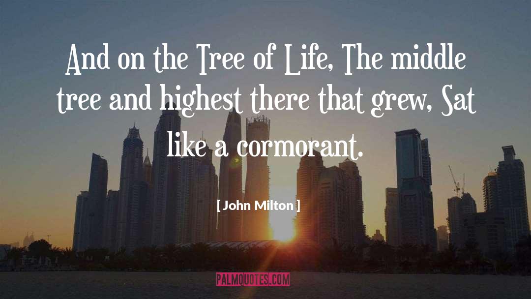 Cormorant quotes by John Milton