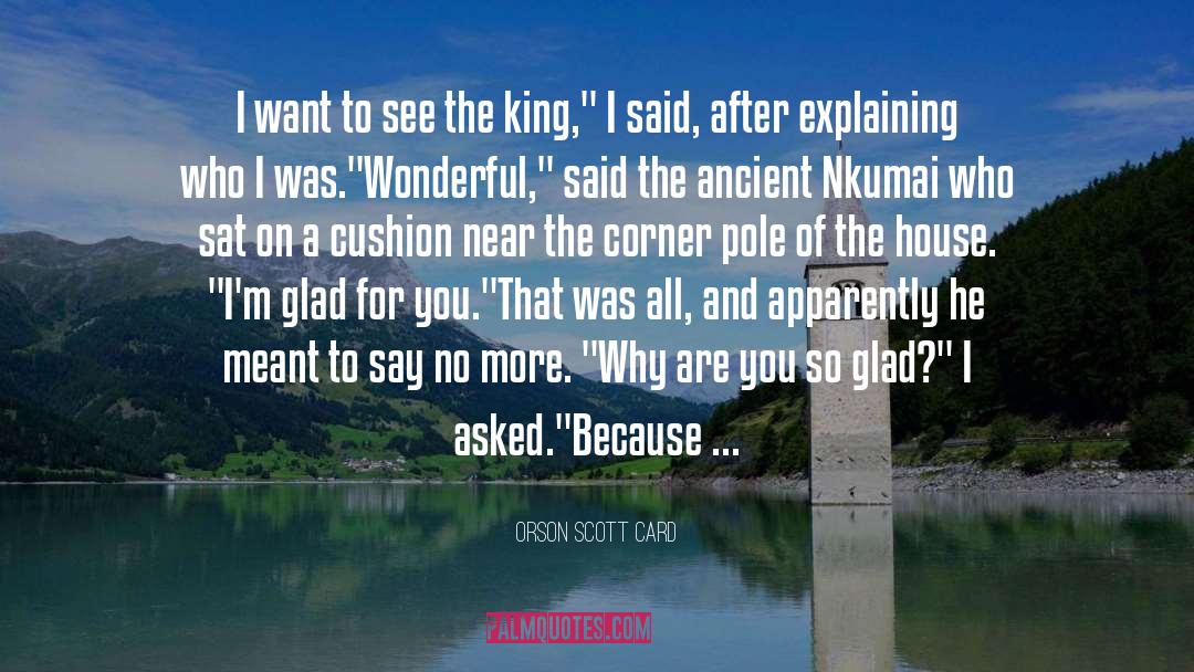 Corner quotes by Orson Scott Card