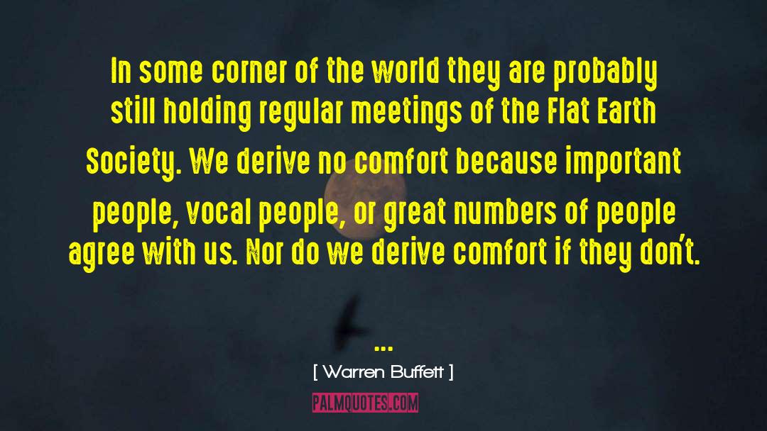 Corners Of The World quotes by Warren Buffett