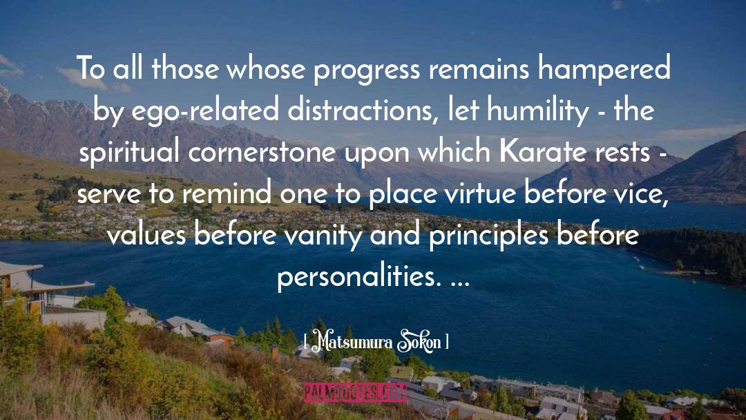 Cornerstones quotes by Matsumura Sokon