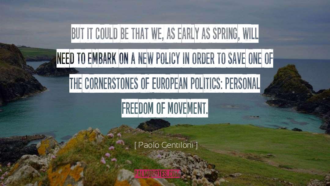 Cornerstones quotes by Paolo Gentiloni