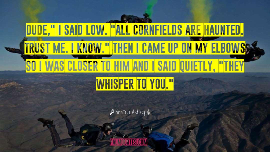 Cornfields quotes by Kristen Ashley