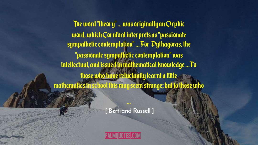 Cornford Amplification quotes by Bertrand Russell