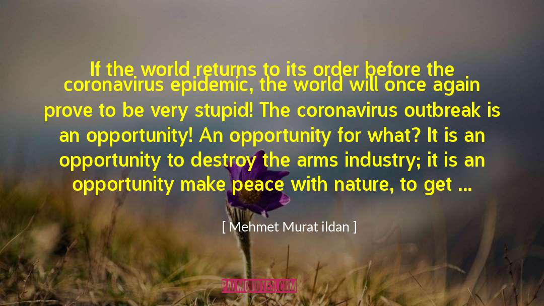 Coronavirus Pandemic quotes by Mehmet Murat Ildan