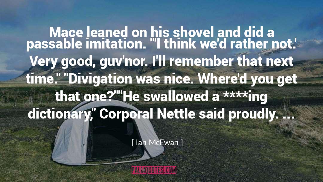Corporal Carrot quotes by Ian McEwan