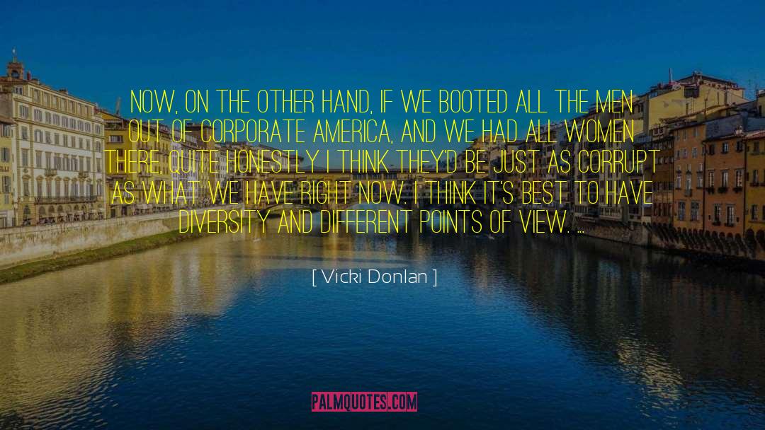 Corporate America quotes by Vicki Donlan