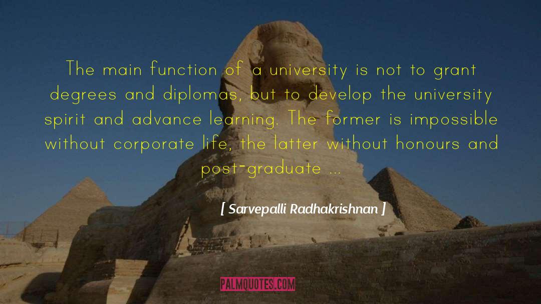 Corporate Life quotes by Sarvepalli Radhakrishnan