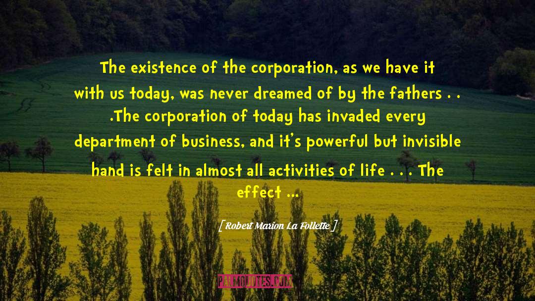 Corporate Power quotes by Robert Marion La Follette