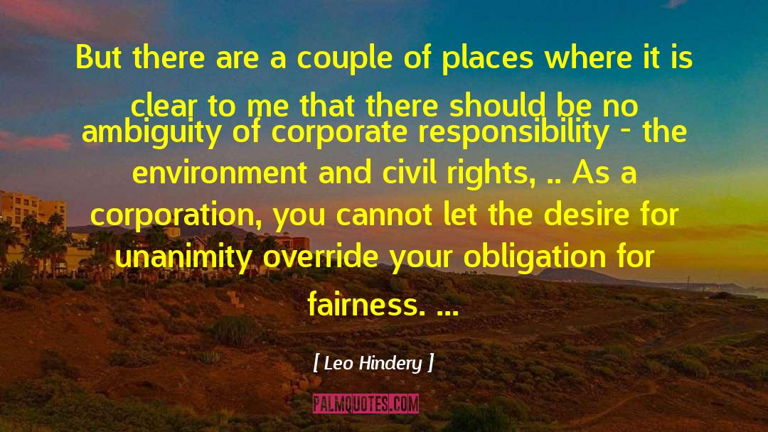 Corporate Responsibility quotes by Leo Hindery