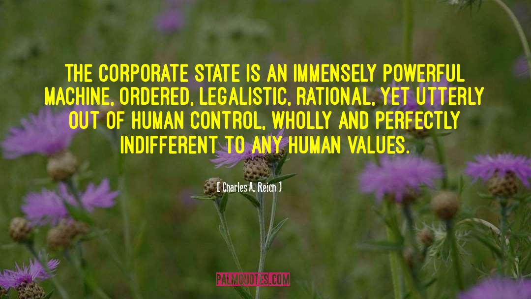 Corporate State quotes by Charles A. Reich
