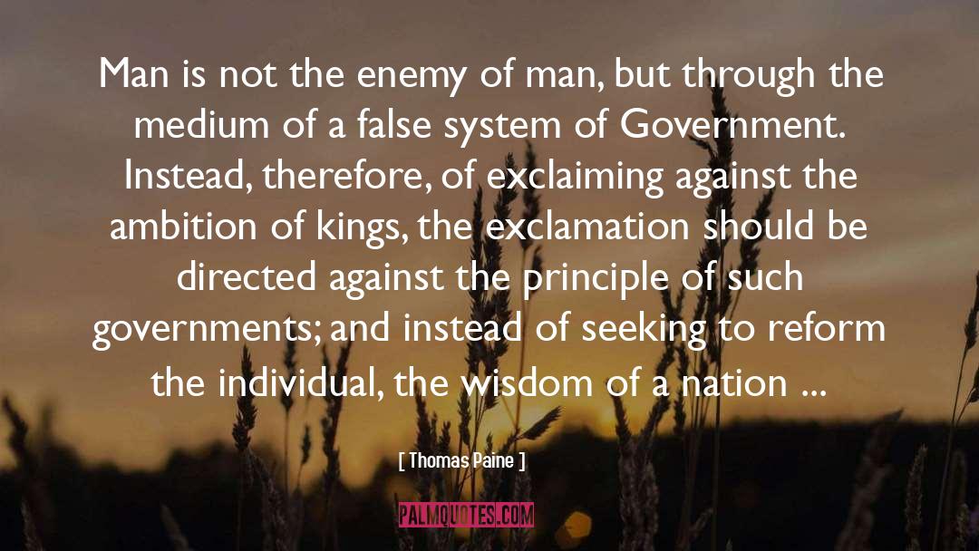 Corporate Wisdom quotes by Thomas Paine