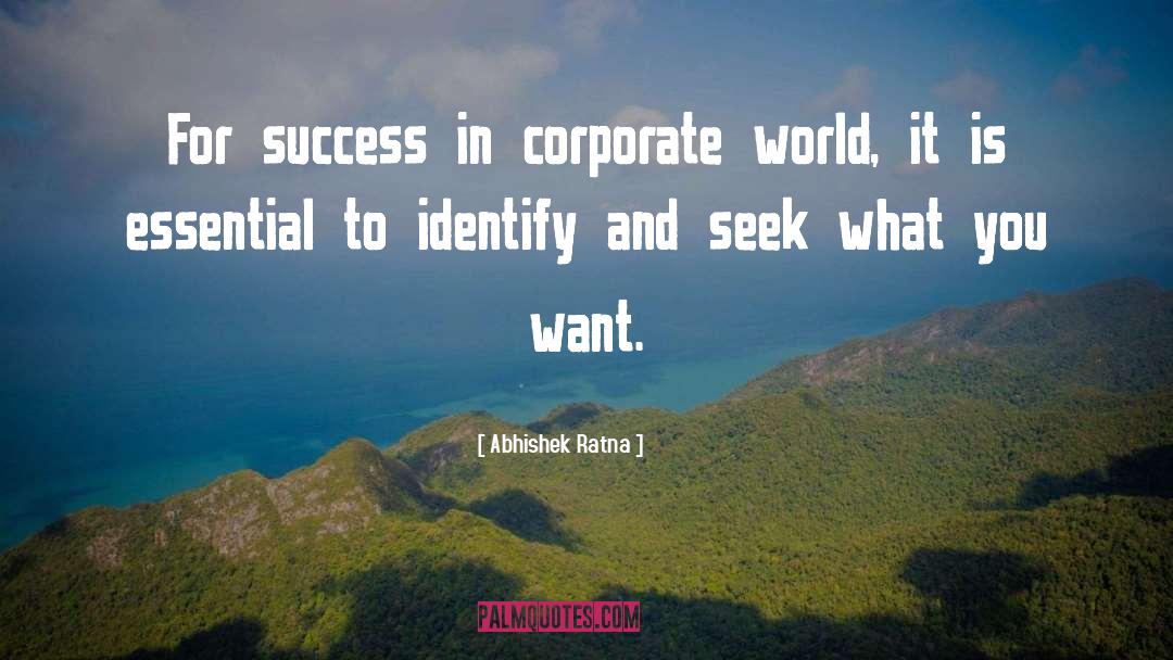 Corporate World quotes by Abhishek Ratna