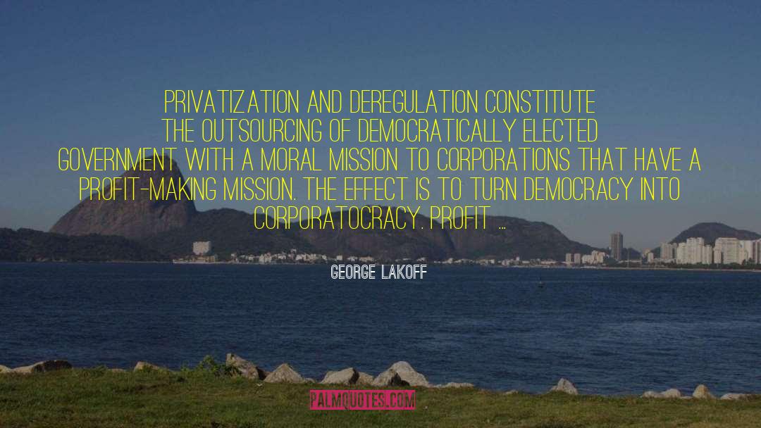 Corporatocracy quotes by George Lakoff