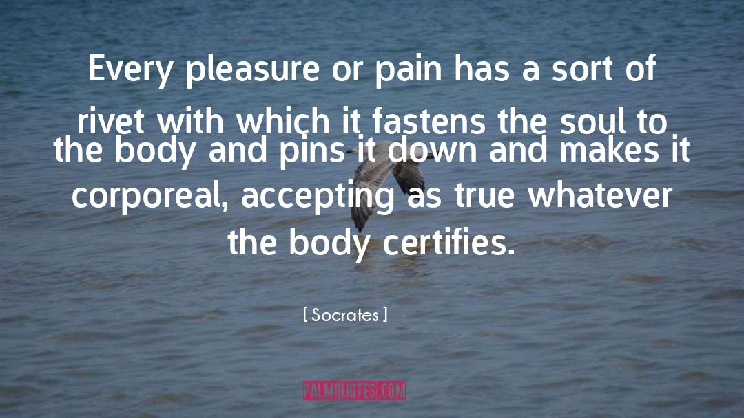 Corporeal quotes by Socrates