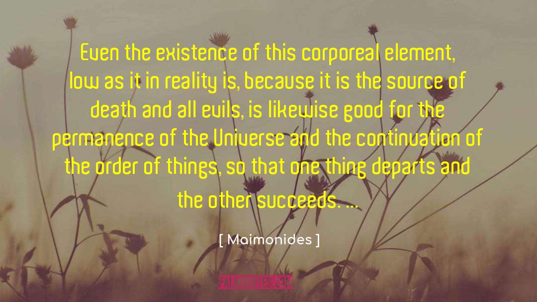 Corporeal quotes by Maimonides