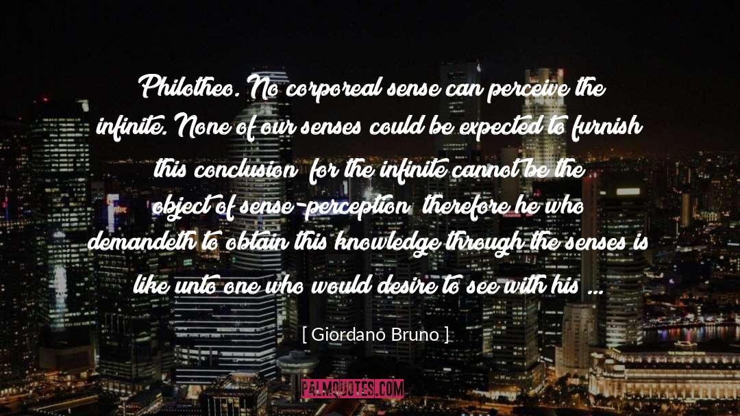 Corporeal quotes by Giordano Bruno