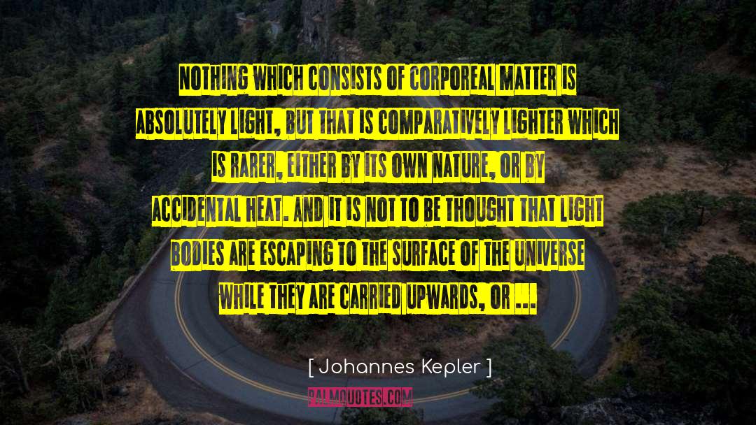 Corporeal quotes by Johannes Kepler