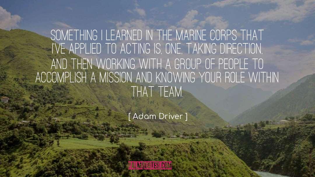 Corps quotes by Adam Driver