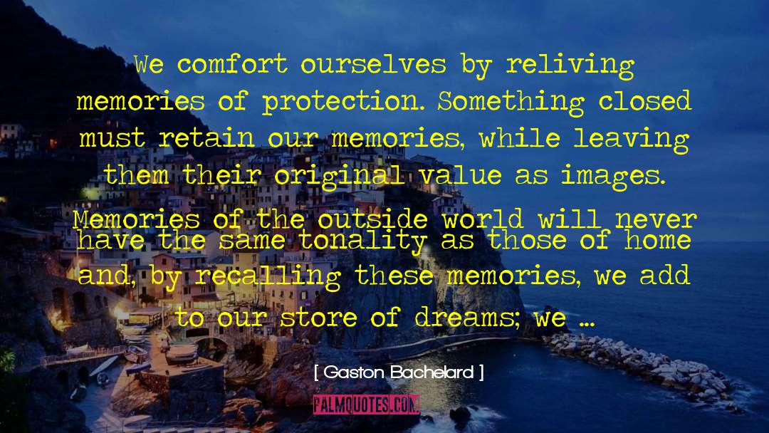 Corpse Leaving Memories Regret quotes by Gaston Bachelard