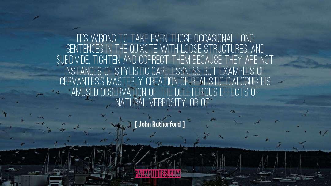 Correct quotes by John Rutherford