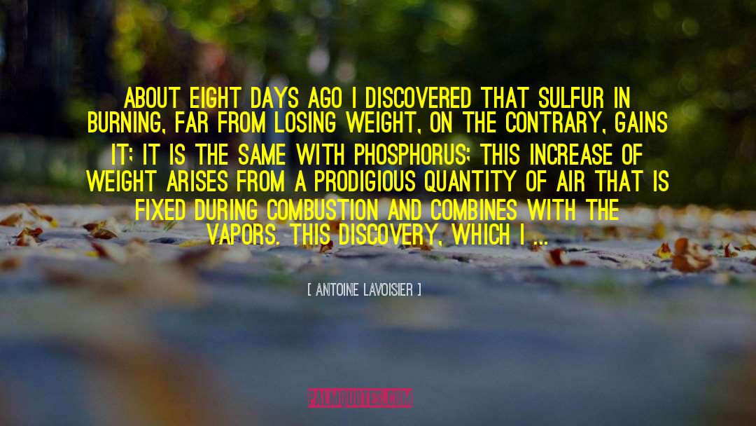 Correct Weight quotes by Antoine Lavoisier