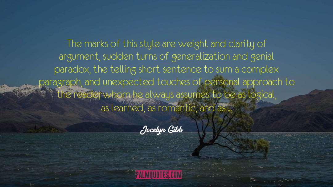 Correct Weight quotes by Jocelyn Gibb