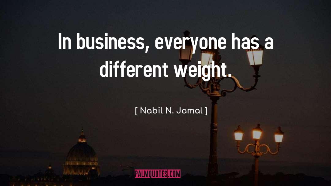 Correct Weight quotes by Nabil N. Jamal