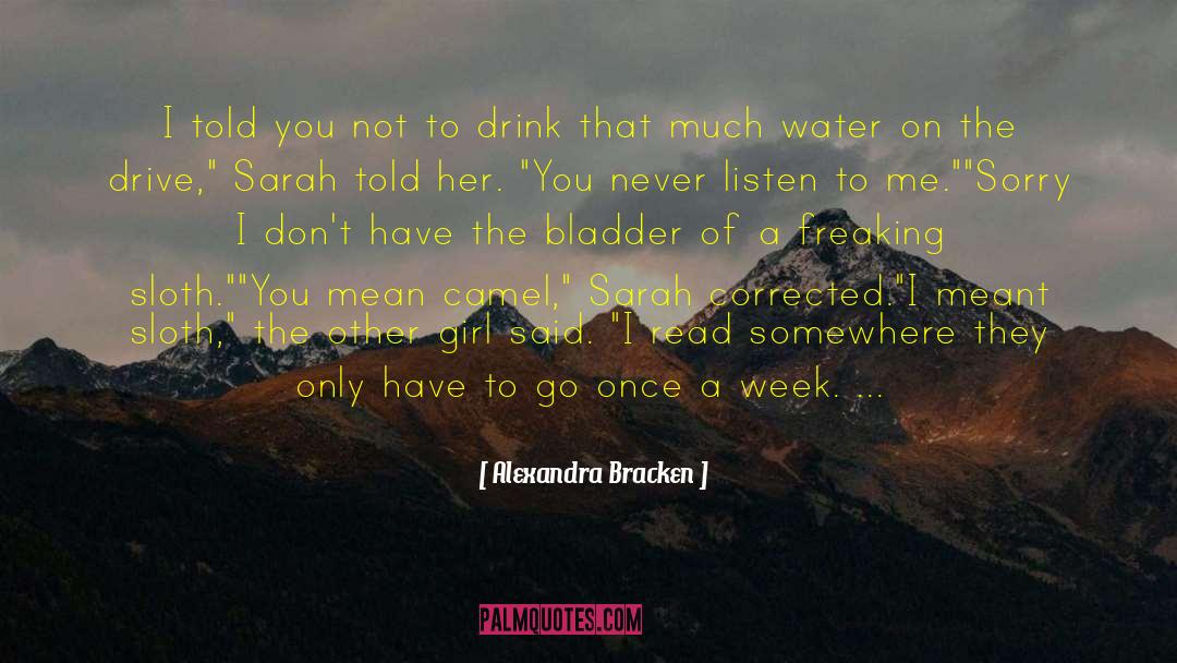 Corrected quotes by Alexandra Bracken