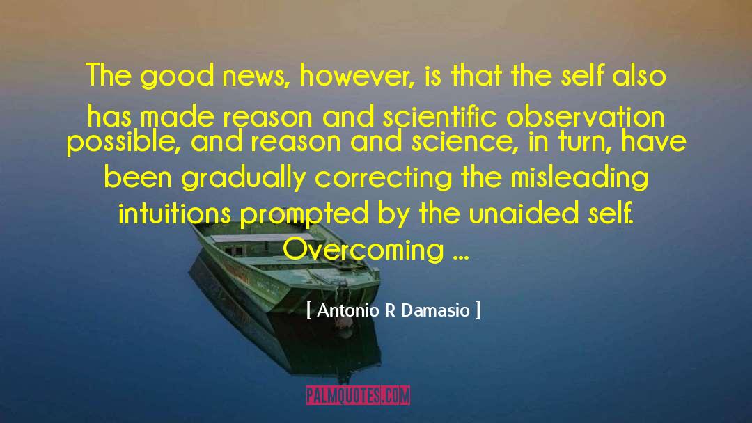 Correcting quotes by Antonio R Damasio