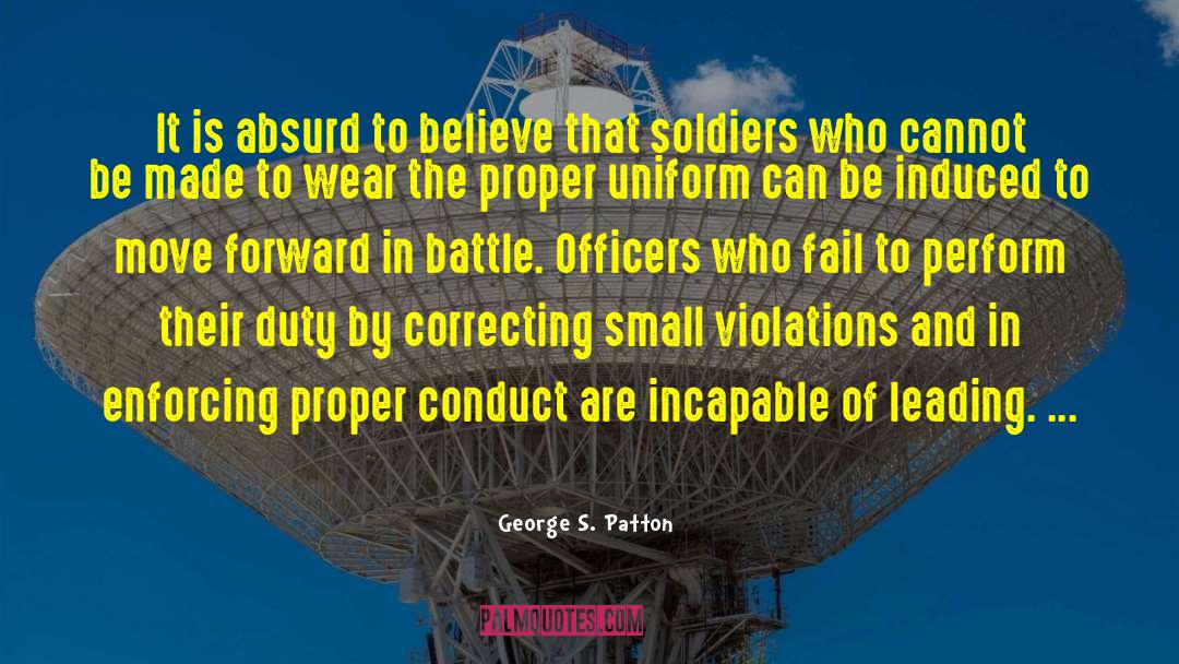 Correcting quotes by George S. Patton