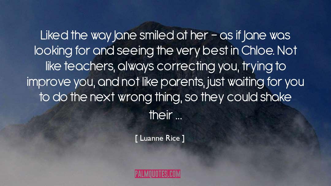 Correcting quotes by Luanne Rice