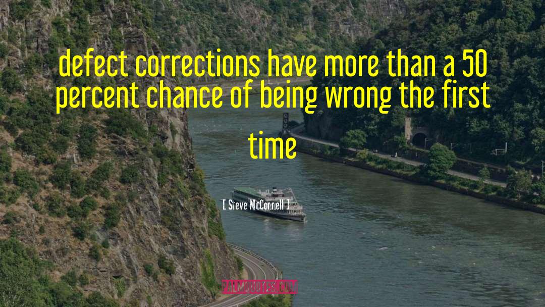 Corrections quotes by Steve McConnell