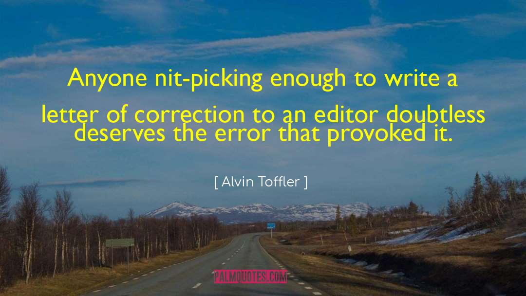 Corrections quotes by Alvin Toffler