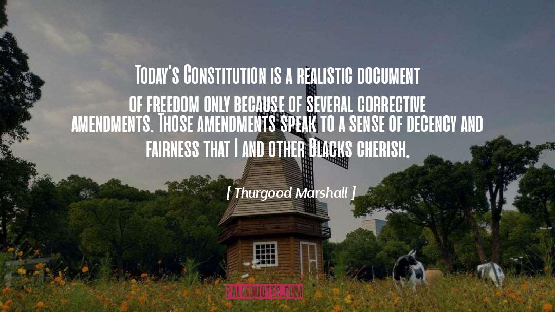 Corrective quotes by Thurgood Marshall