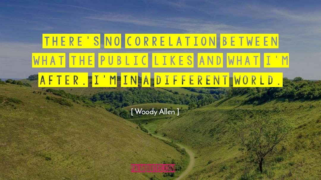 Correlation quotes by Woody Allen