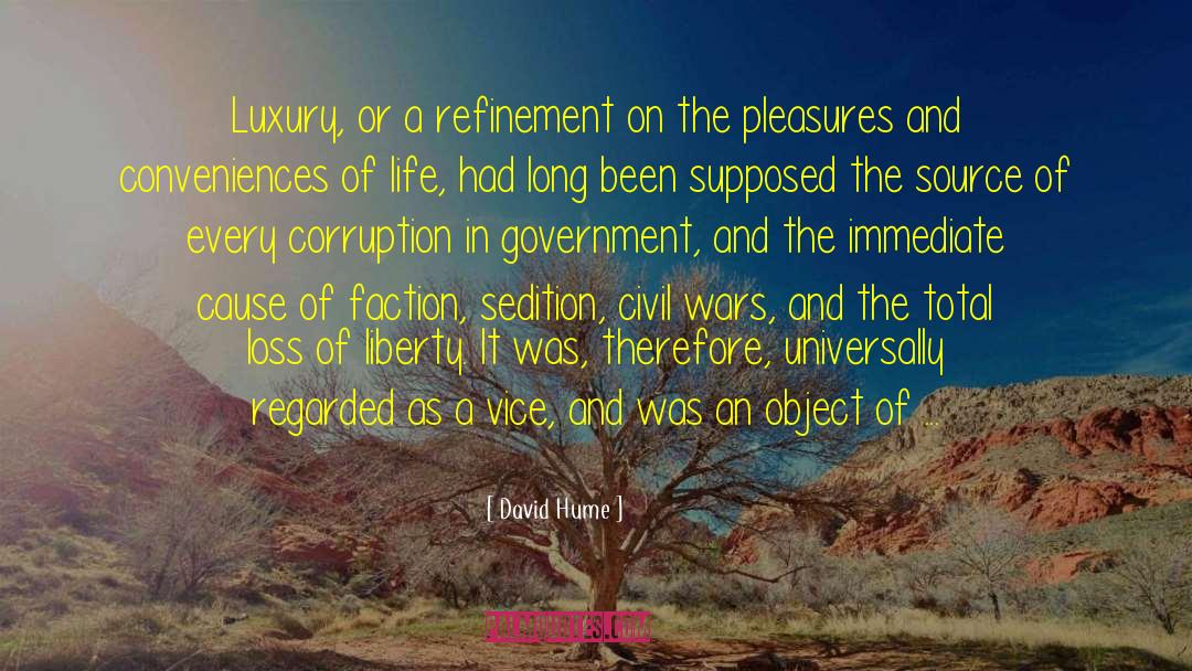 Corruption Danger quotes by David Hume