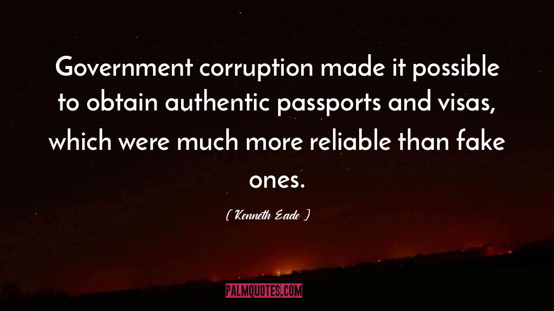 Corruption Politics quotes by Kenneth Eade