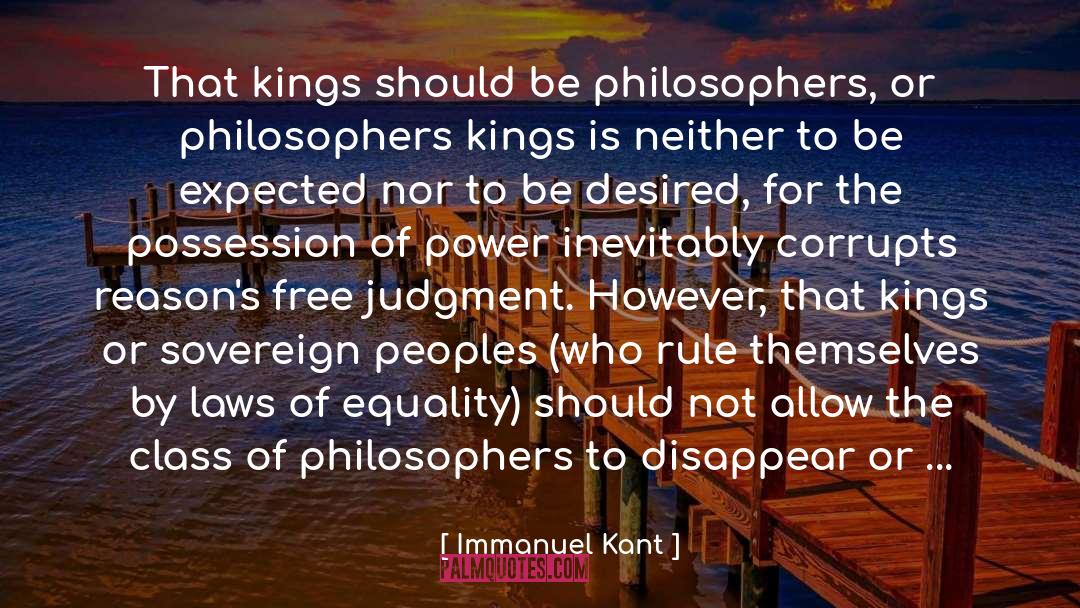 Corrupts quotes by Immanuel Kant