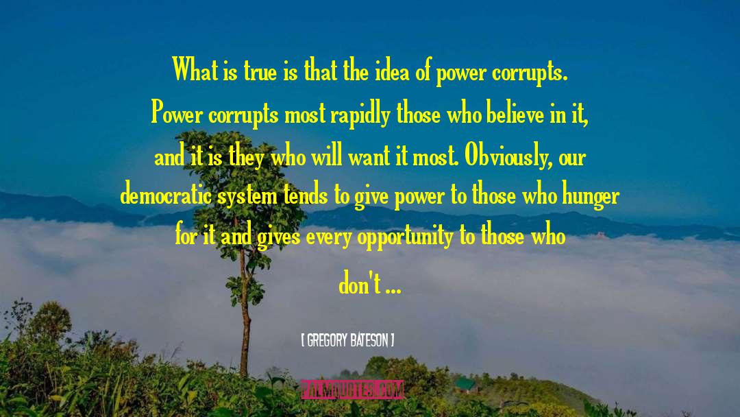 Corrupts quotes by Gregory Bateson