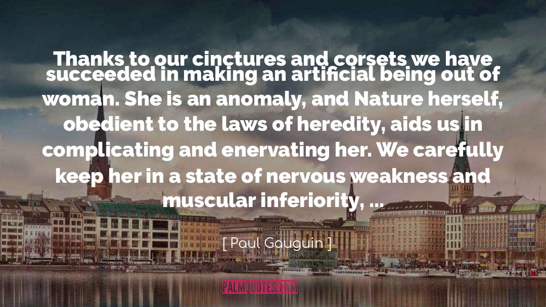 Corsets quotes by Paul Gauguin