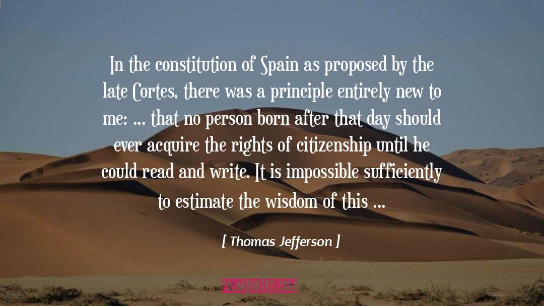 Cortes quotes by Thomas Jefferson