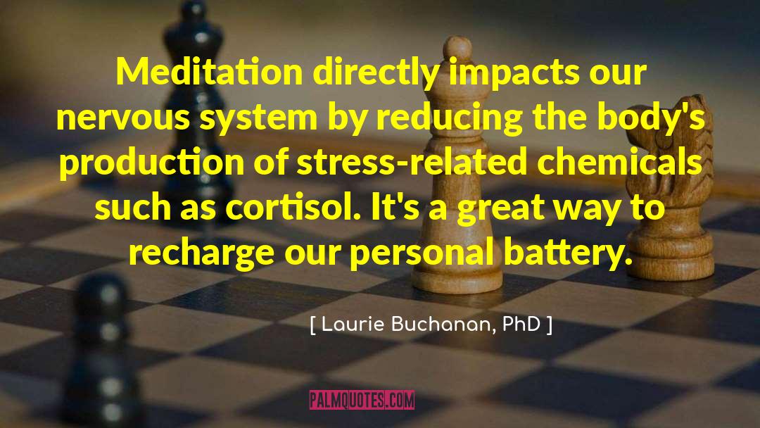 Cortisol quotes by Laurie Buchanan, PhD