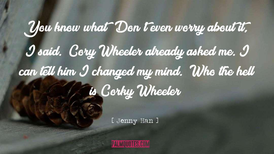 Cory Weissman quotes by Jenny Han