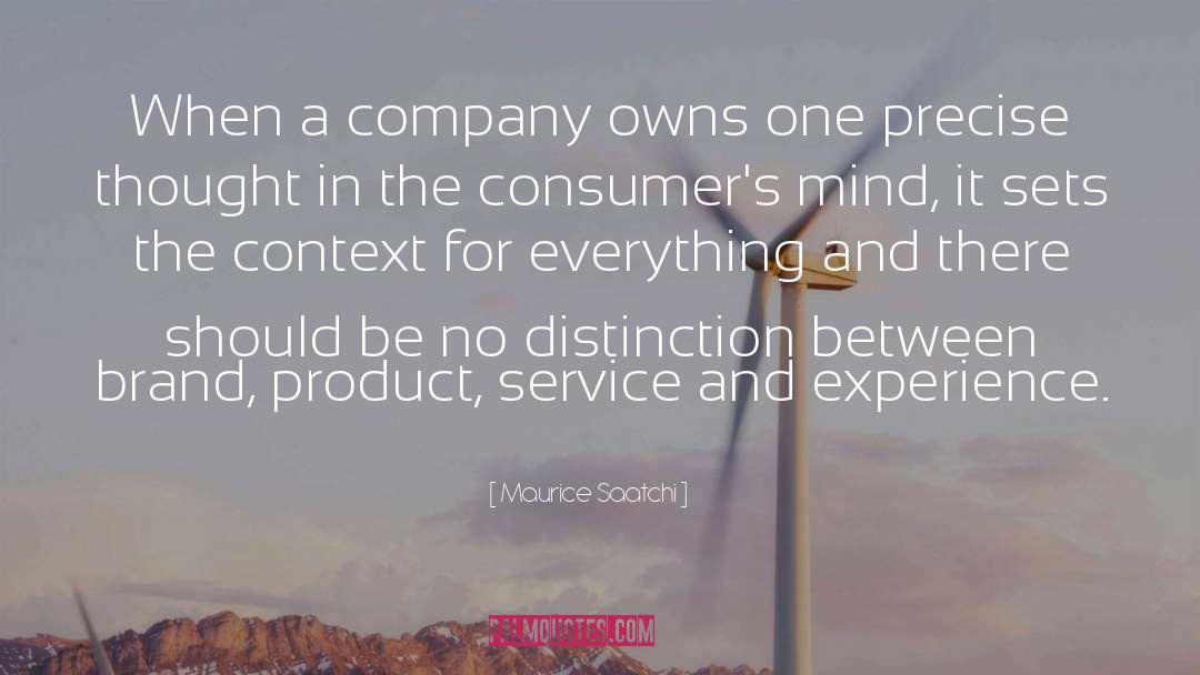 Cosmetic Company quotes by Maurice Saatchi