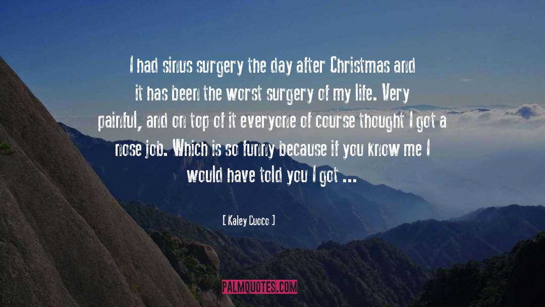 Cosmetic Surgery quotes by Kaley Cuoco