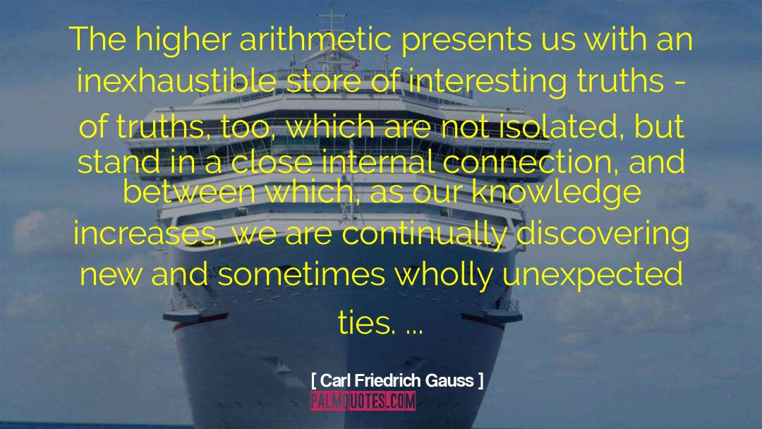 Cosmic Connection quotes by Carl Friedrich Gauss