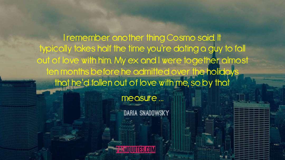 Cosmo quotes by Daria Snadowsky