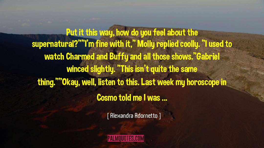 Cosmo quotes by Alexandra Adornetto