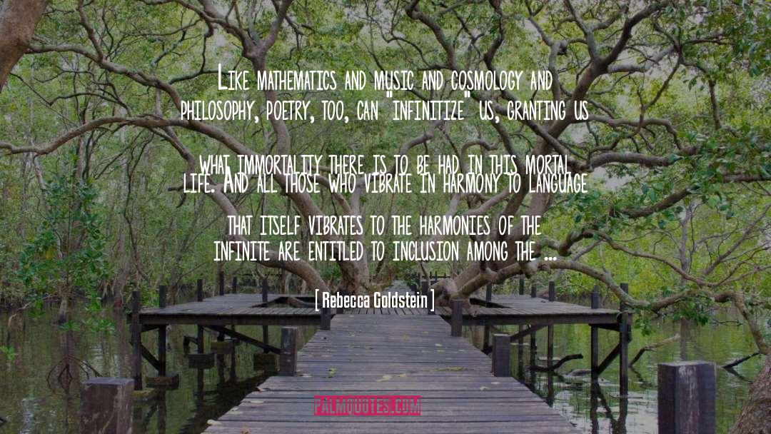 Cosmology quotes by Rebecca Goldstein