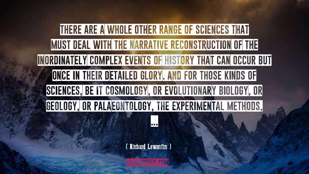 Cosmology quotes by Richard Lewontin